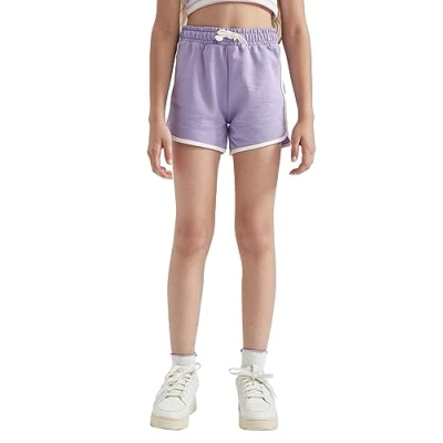 Image of DeFacto Girl&#039;s B0911A8 Shorts, Lilac, 5 6 Years