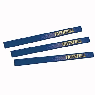 Image of Faithfull Carpenters Pencils Blue Soft
