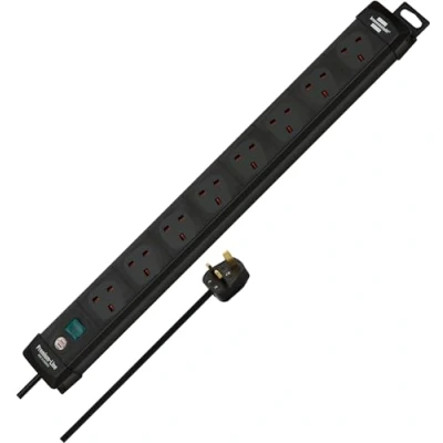 Image of Brennenstuhl Premium Line, 8 way extension lead, Black