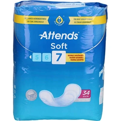 Image of Attends Soft 7 Pads 34 Pack