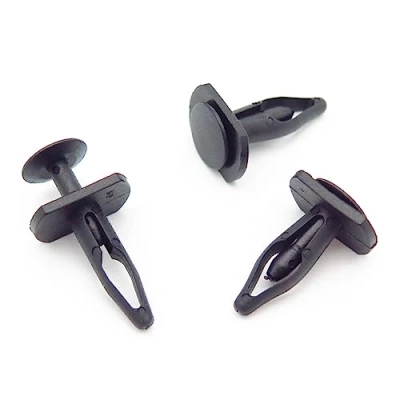 Image of VVO Fasteners Plastic Rear Bumper and Trim Fastener Clip, Black (Pack of 10)