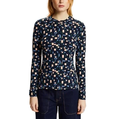 Image of ESPRIT Women&#039;s 103EE1K310 T Shirt, 403/NAVY 4, XS