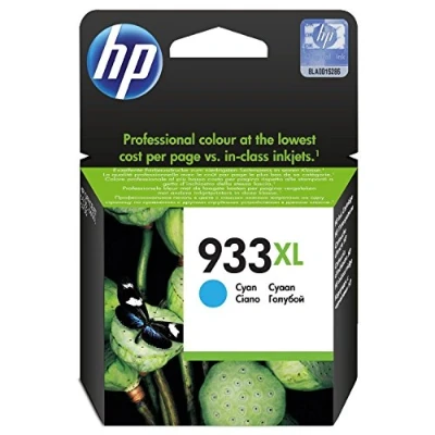 Image of HP CN054AE 933XL High Yield Original Ink Cartridge, Cyan, Single Pack