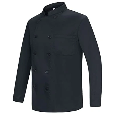 Image of MISEMIYA Men&#039;s Chef Jacket Hospitality Uniform Ref.842 5XL, Jackets 842 Black