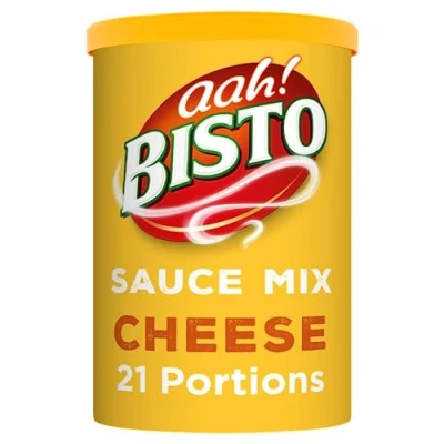 Image of Bisto Thick, Creamy &amp; Delicious Cheese Sauce Mix, 185 g Drum (Pack of 1)