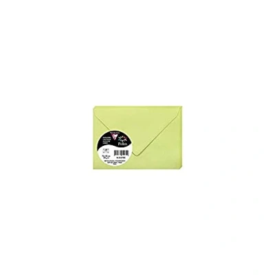 Image of Clairefontaine Ref 55470C Pollen Envelopes (Pack of 20) 75 x 100mm Sized, 120gsm Paper, Gummed Seal, Inkjet &amp; Laser Printer Compatible, Acid Free Leaf Bud Green