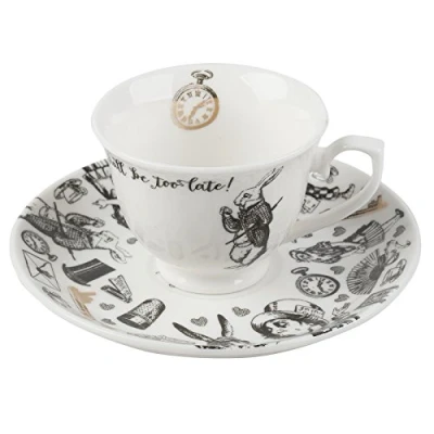 Image of Alice In Wonderland Espresso Cup &amp; Saucer
