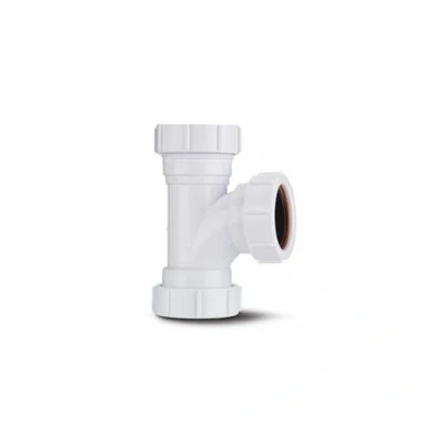 Image of Polypipe Waste 91.25 Degree Compression Equal Tee White 32mm PS21
