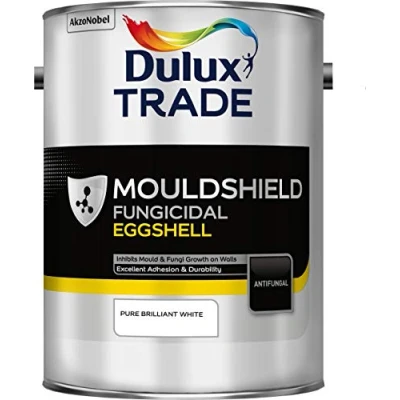 Image of Dulux Trade Mouldshield Fungicidal Eggshell Pure Brilliant White 5L