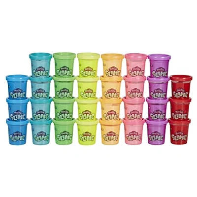 Image of Play Doh Slime 30 Can Pack Assorted Rainbow Colors for Ages 3 &amp; Up (Amazon Exclusive)