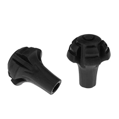 Image of MagiDeal (Pack of 2) Rubber Replacement Tips for Trekking Poles Walking Sticks Protective / Feet Bottom End Caps Hiking