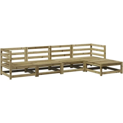 Image of vidaXL 5 Piece Garden Sofa Set Impregnated Wood Pine