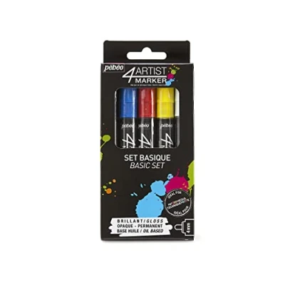 Image of 4ARTIST 4 Artist Markers, Metal, Assorted, 8 x 2 17 cm