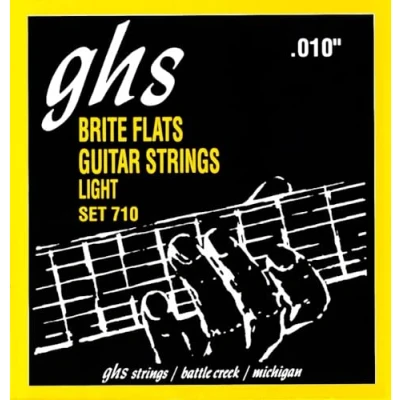 Image of GHS 710 10 46 Light Brite Flats Guitar String Set