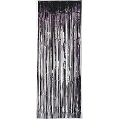 Image of Amscan 24200 10 Door Curtain Met:Black