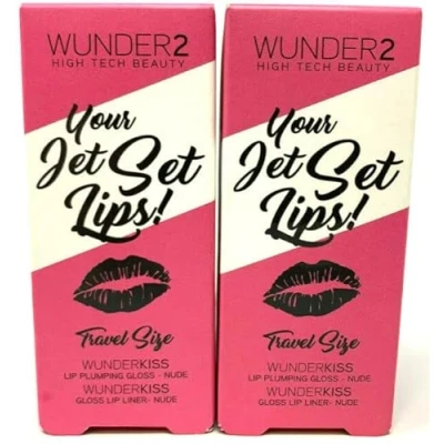 Image of Wunder2 Your Jet Set Lips! Nude Gift 1.25g Lip Gloss + 0.5g Liner