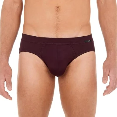 Image of HOM Men&#039;s Tencel Soft Comfort Briefs, Bordeaux, S