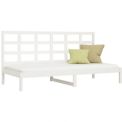 Image of vidaXL Day Bed without Mattress White 80x200 cm Solid Wood Pine