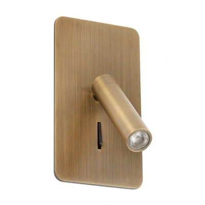 Image of Suau Integrated LED Reading Light Wall Bronze, 3000K