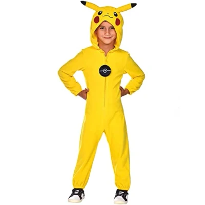 Image of amscan 9908882 Childs Unisex Official Pokemon Licensed Pikachu Fancy Dress Costume Age: 3 4 Years