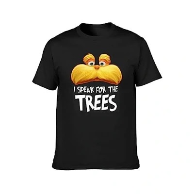 Image of I Speak for The Trees Lorax Men&#039;s T Shirt Black Tee M