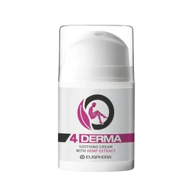 Image of Soothing Cream for Eczema with CBD Natural Itch Relief Psoriasis, Eczema, Dry Skin, Dermatitis Derma Skin Care Eusphera 4Derma 50ml