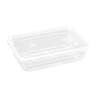 Image of Fiesta Microwave Plastic Container 500ml with Lids (Box 250)