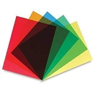 Image of 240 Micron Coloured &amp; Clear A4 Transparent Acetate Sheets (10, Red)