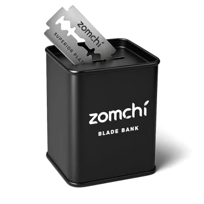 Image of Zomchi Razor Blade Bank for Safety Storagement, Used Double Edge Disposal Case
