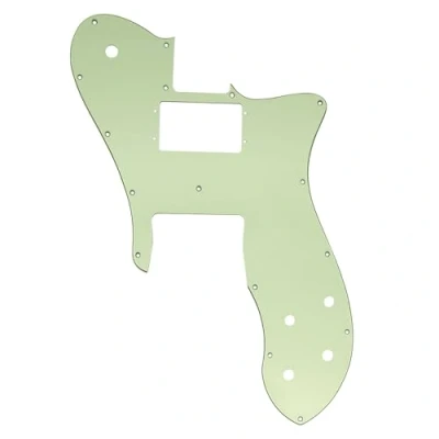 Image of Musiclily Pro 16 Holes Wide Range Humbucker Guitar Pickguard For USA/Mexico Fender 72 Tele Custom Style Electric Guitar, 3Ply Mint Green