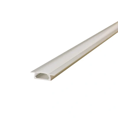 Image of 1M Profile Aluminium Recessed Frosted Clip In Diffuser Integral LED