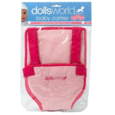 Image of DOLLSWORLD CLASSIC from Peterkin Baby carrier for Dolls with adjustable velcro straps, up to 46cm (18&quot;) &amp; Accessories Ages 24m+