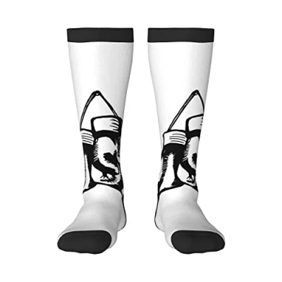 Image of Buytruew Unisex Novelty Crew Socks, Boxing Casual Funny Crazy Dress Socks for Men Women