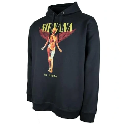 Image of Amplified Unisex Adult in Utero Nirvana Hoodie (S) (Black)