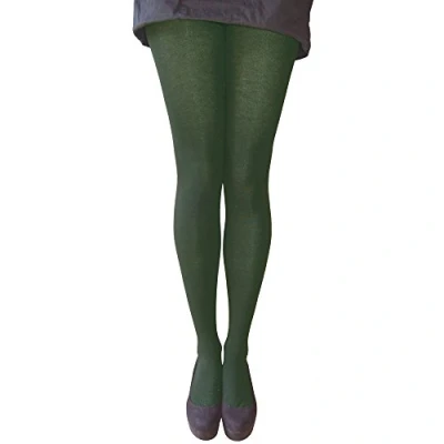 Image of Pretty Polly 40 Denier Opaque Tights with Silk Finish (4 Pair Multi Pack) (S/M (34&quot; 40&quot; Hip), Bottle Green)