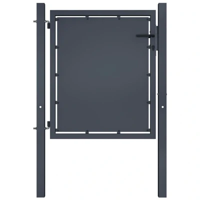 Image of vidaXL Garden Gate Steel 100x100 cm Anthracite