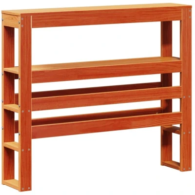 Image of vidaXL Headboard with Shelves Wax Brown 75 cm Solid Wood Pine