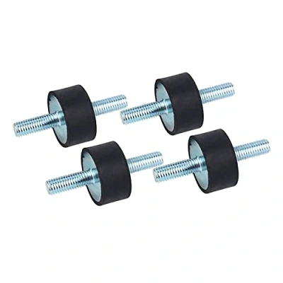 Image of 4 PCS 30*15 M8*23 Rubber Bobbin Mount Anti Vibration Mounts Shock Absorber Isolator with Double Screw Studs