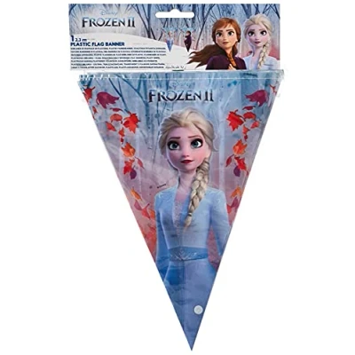Image of Disney Frozen 2 Party Flag Banner