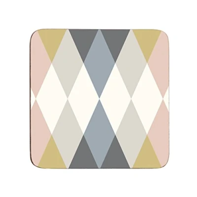 Image of Premier Housewares 1203625 Cirque Coasters Set of 4, Multi Coloured, H2 x W10 D10cm