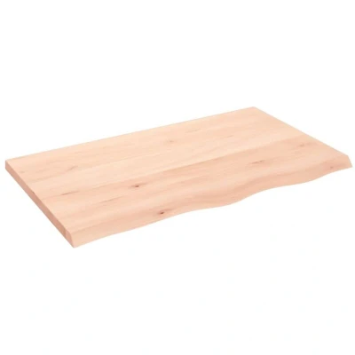Image of vidaXL Bathroom Countertop 100x60x(2 4) cm Untreated Solid Wood