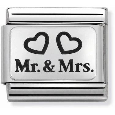 Image of Nomination Mr and Mrs Hearts Charm
