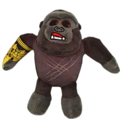 Image of MonsterVerse Godzilla x Kong: The New Empire, 6 Inch Kong Plush Soft Toy, Made for Durability, 1 of 4 Collectable Characters, Suitable Ages 4+
