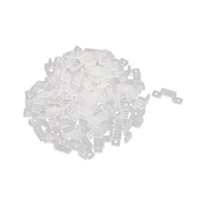 Image of Sourcingmap 15mm x 7mm Plastic LED Light Strip Fixing Mounting Bracket Clear 100pcs
