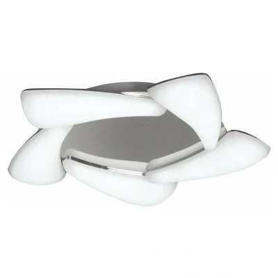 Image of Mistral Flush Ceiling 30W LED 3000K, 2700lm, Polished Chrome, Frosted Acrylic