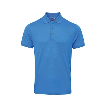 Image of Premier Mens Coolchecker Plus Piqu Polo Shirt (Sapphire Blue) Size 2XL
