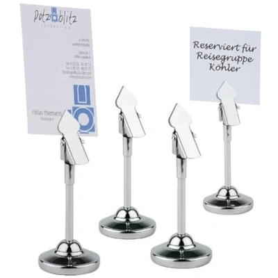 Image of APS Stainless Steel Table Number Grips 105mm (Pack of 4)