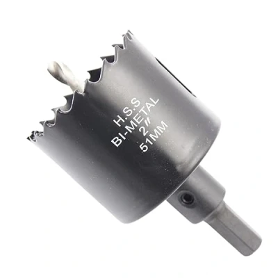 Image of hole Cutter 51mm LAIWEI Bi metal saw 2inch,HSS circular head,1.8mm thick,cutting depth up to 38mm,suitable for wood,plastic,plasterboard and pipes