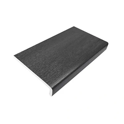 Image of 175mm Grey UPVC Window Board/Cill Cover 2.5m Long 9mm Thick Plastic Sill Capping