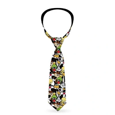 Image of Buckle Down Necktie Standard Looney Tunes 6 Character Stacked Collage,